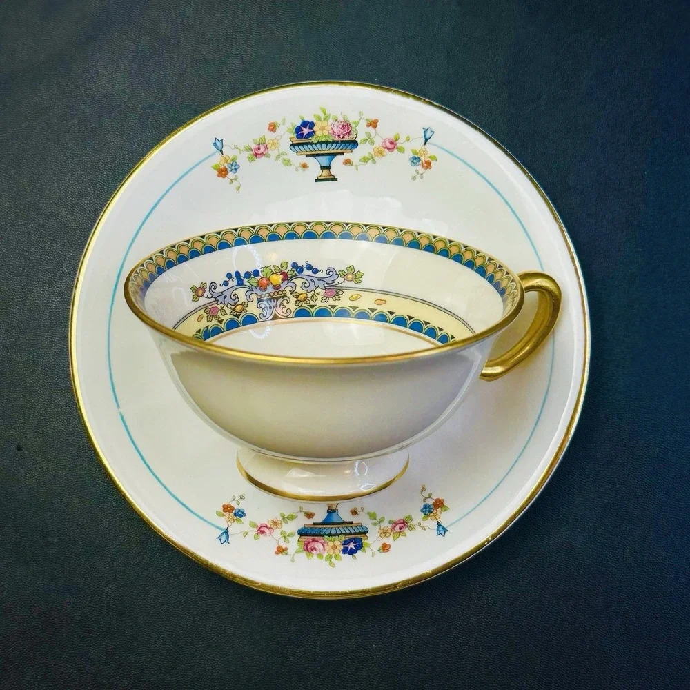 Mismatched Tea Cups & Saucers Set Of 2 Vintage China